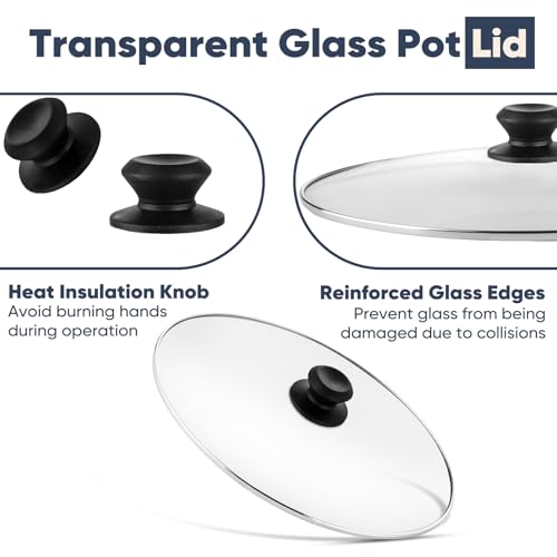 XwaYexa Oval 6 Quart Glass Lid Compatible with Hamilton Beach 33665G Slow Cooker, Clear Cooker Crock Pot Lid Replacement Part, 6qt Slow Crock Pot Lid Replacement - Image 4