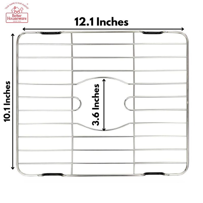 Better Houseware Small Sink Protector Grid, Stainless Steel - Image 3