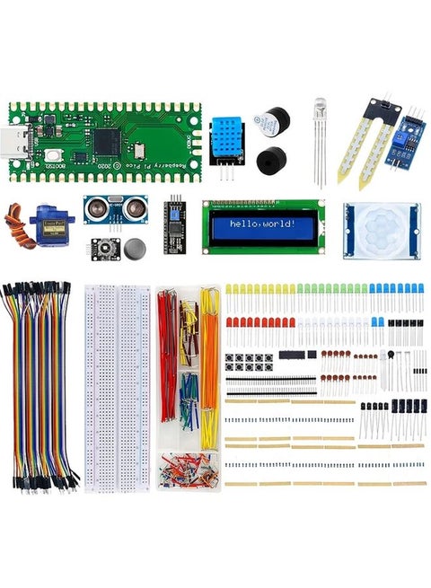 Pico Starter Kit Type C Comprehensive Raspberry Pi Development Set For Beginners
