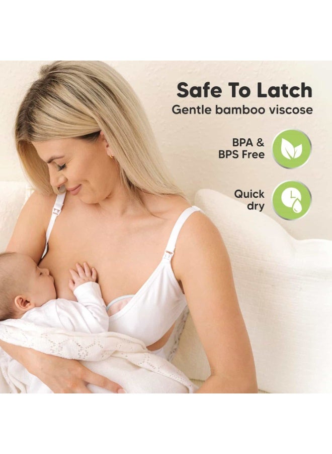 Mitoy 14 Pcs Reusable Nursing Pads for Breastfeeding, Washable Nursing Pads (Long 12 cm) - Image 3