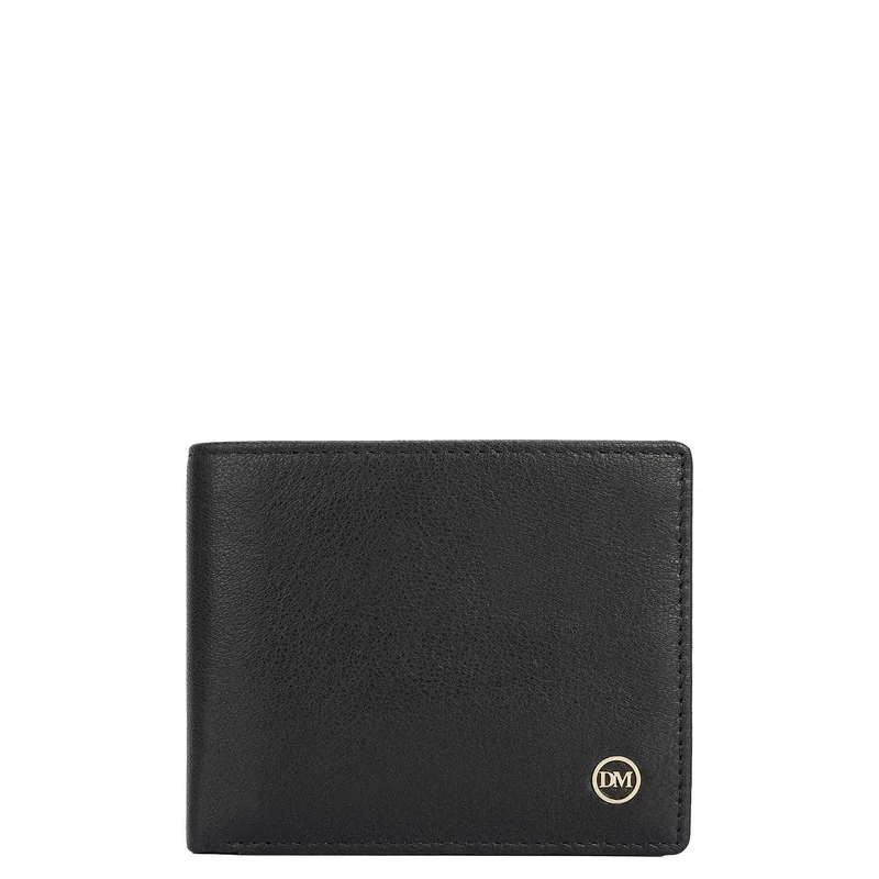 Da Milano black Black Bifold Leather Mens Wallet for Men | Best Price UAE