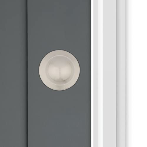 Kwikset Polo Dummy Door Knob, Single Sided Handle for Closets, French Double Doors, and Pantry, Satin Nickel Non-Turning Interior Push/Pull Door Knob, with Microban Protection - Image 4
