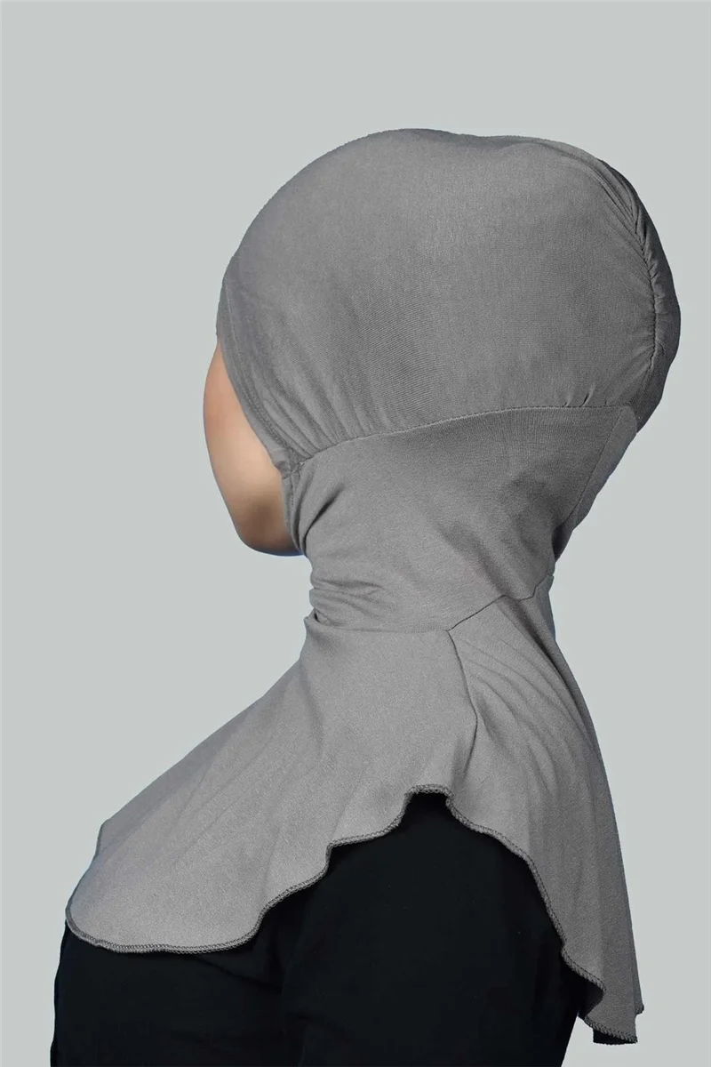 Altobeh Al-Tobeh Women's Hijab Practical Neck Collar Hijab - Sports Bonnet - Gray