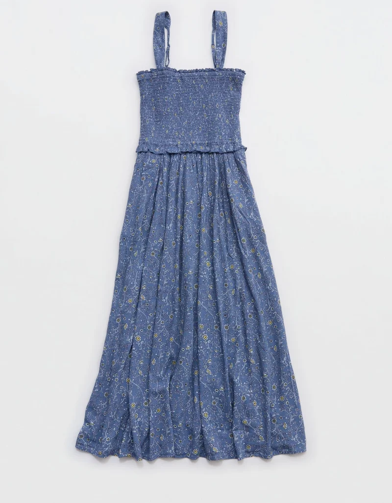 Aerie At The Barre Smocked Dress