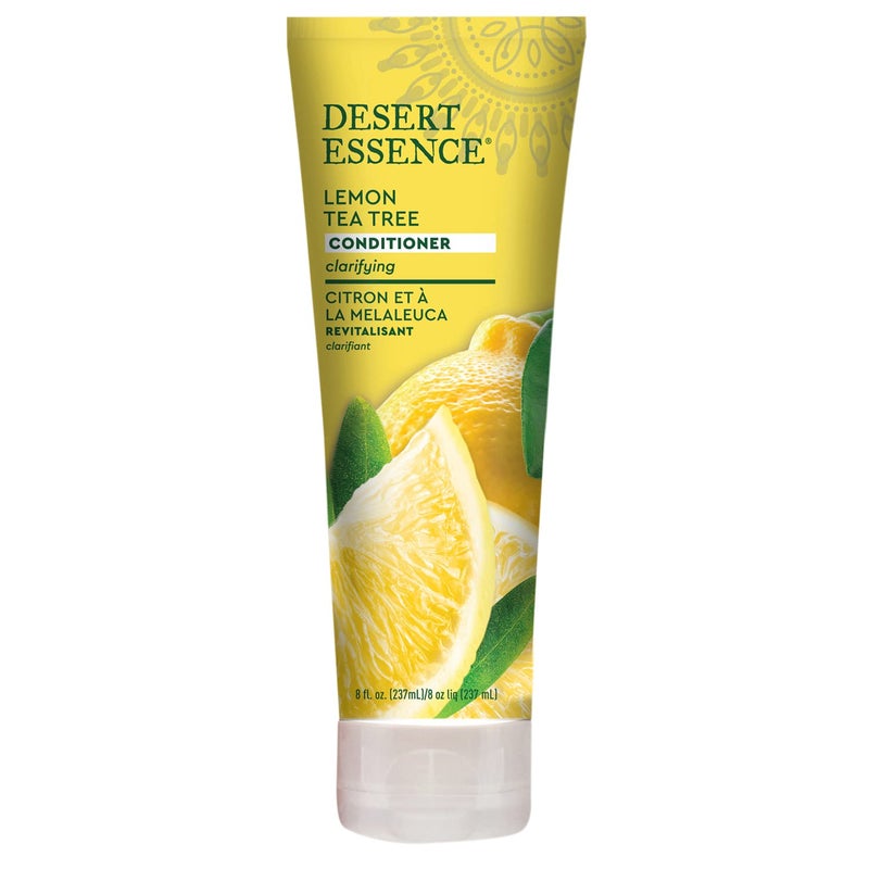 Desert Essence Conditioner, Lemon Tea Tree, Clarifying Provitamin B5, Organic Lemon Peel Extract & Nourishing Aloe - Purifying, Moisturizing, Soothing - Vegan, Sulfate-Free, Cruelty-Free - 8oz - Image 1