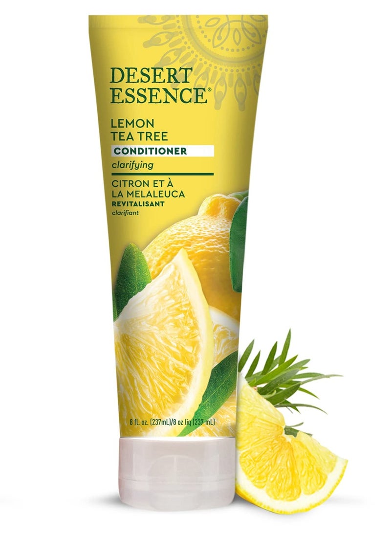 DESERT ESSENCE Desert Essence Conditioner, Lemon Tea Tree, Clarifying Provitamin B5, Organic Lemon Peel Extract & Nourishing Aloe - Purifying, Moisturizing, Soothing - Vegan, Sulfate-Free, Cruelty-Free - 8oz  - Image 3