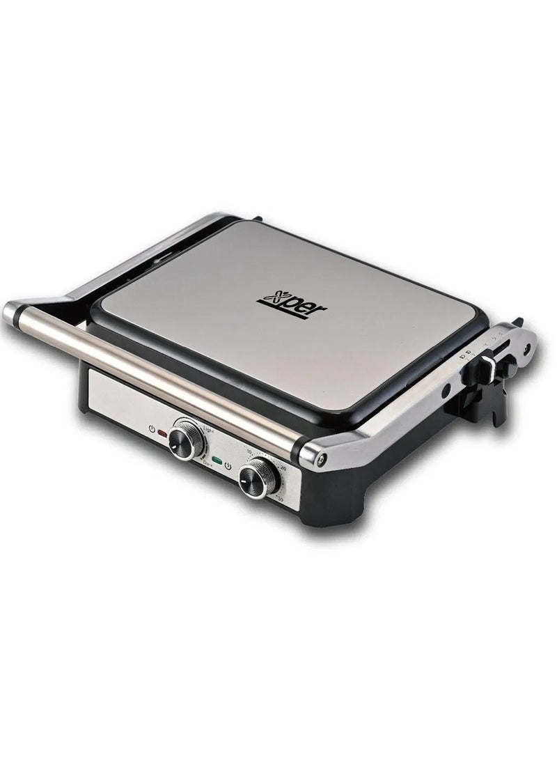 Xper Healthy Grill, 2000 Watts, Thermostat, Timer, Granite - XPGR-950M - Image 1