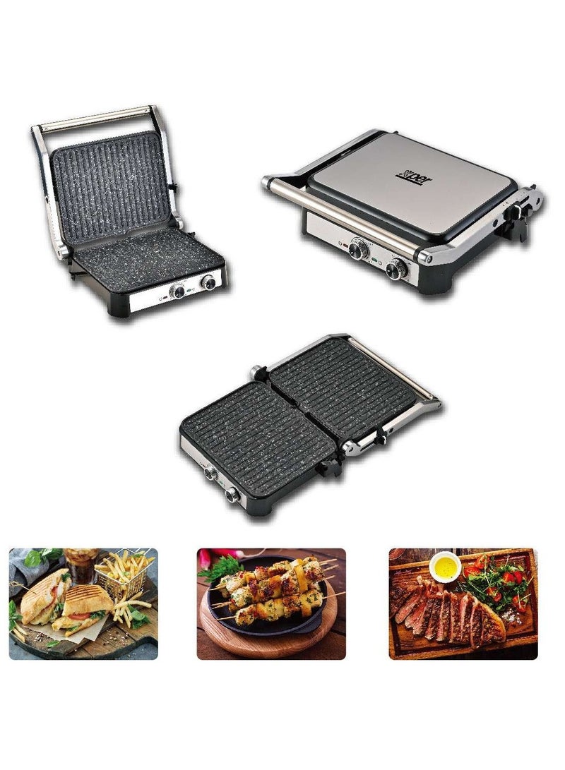 Xper Healthy Grill, 2000 Watts, Thermostat, Timer, Granite - XPGR-950M - Image 5