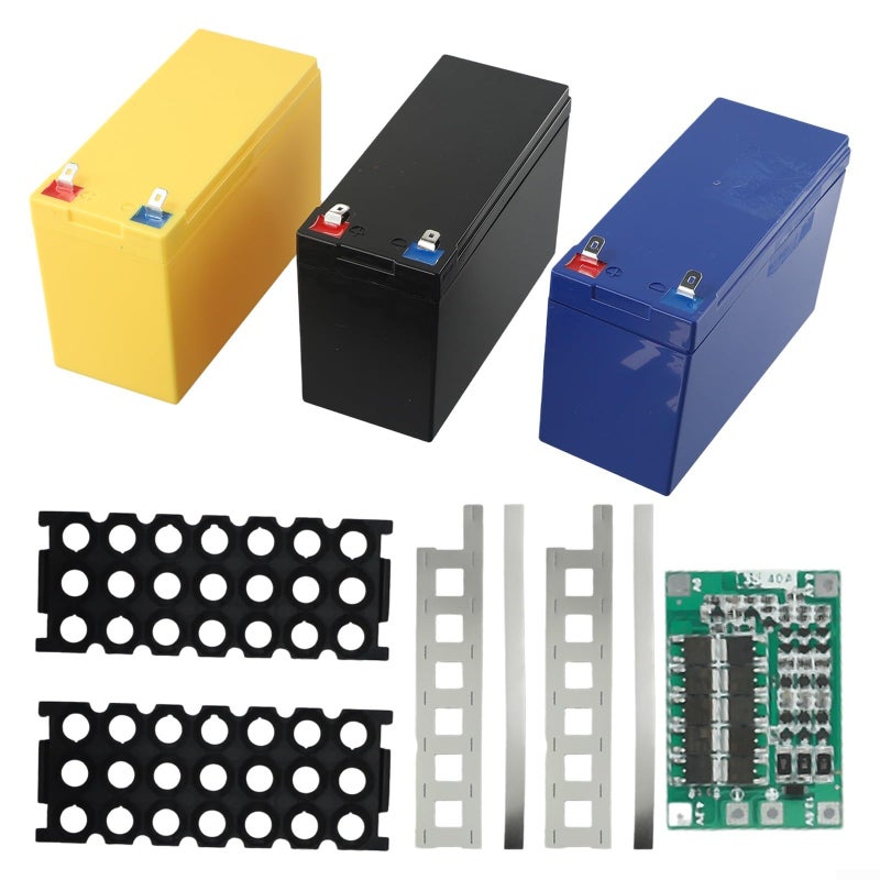Yellow ABS Battery Case Holder 12V 7Ah For 18 650 Cells DIY Battery Pack Electronics Projects - Image 5