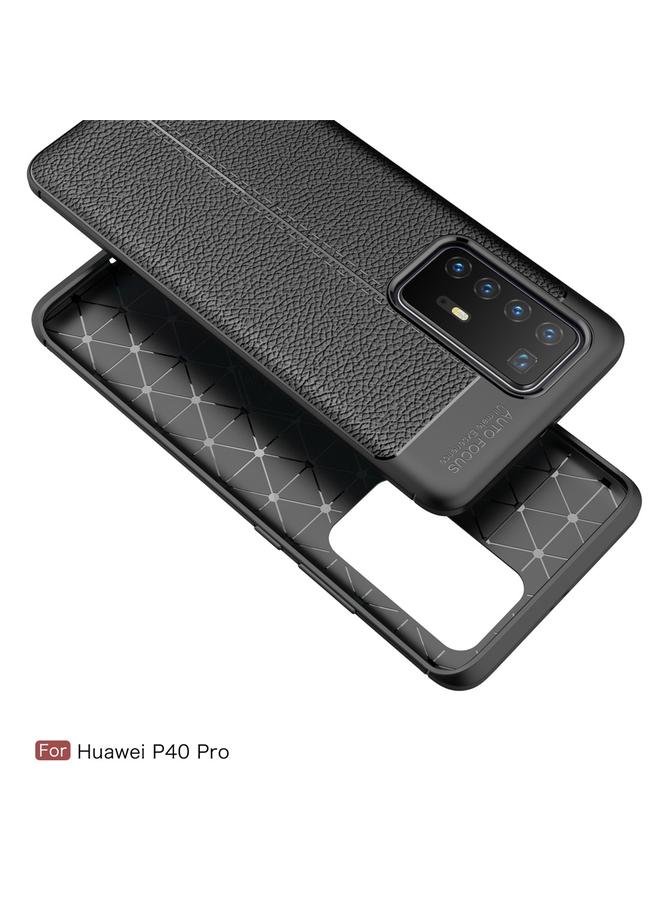 erorex Case For Huawei P40 Pro Litchi Texture TPU Shockproof Case - Image 3