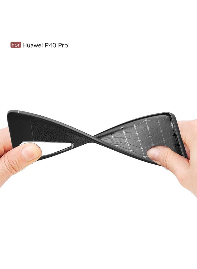 erorex Case For Huawei P40 Pro Litchi Texture TPU Shockproof Case - Image 4