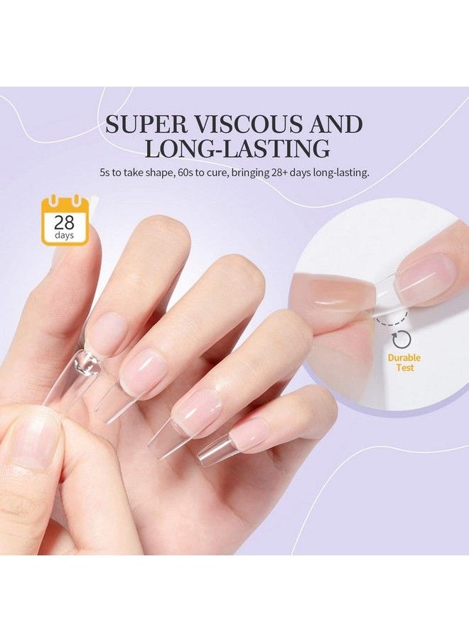 Saviland Nail Glue Gel And U V Light For Nails  15Ml Multifunction Gel Nail Glue & Innovation U V Nail Lamp For Gel Nails Extension Nail Kit Gel Nail Glue For Nails Tip Home Diy Salon Use  - Image 4