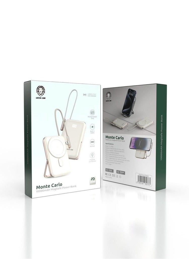 GREEN LION - Green Lion Monte Carlo Magsafe Power Bank 10000mAh PD 20W - Image 1