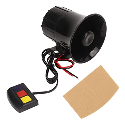 Glomora 12V 30W 3-Tone Siren, 120dB Loud Sound Electric Horn with Duck, Patrol & Ambulance Sounds - Waterproof & Durable for Cars, Trucks & SUVs - Image 1