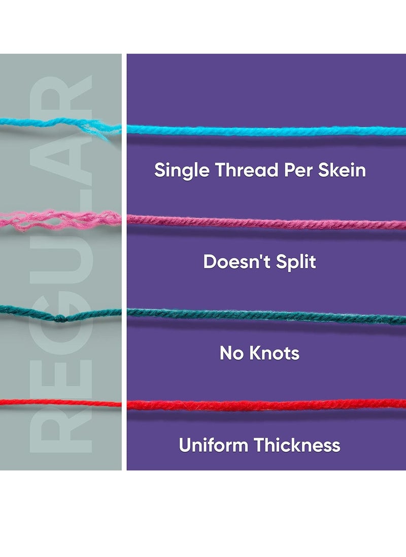 XiuWoo - 30-Piece 20g Acrylic Yarn Skeins Soft Yarn for Crocheting and Knitting Craft Project Assorted Starter Crochet Kit Yarn Bulk for Adults and Kids - Image 1