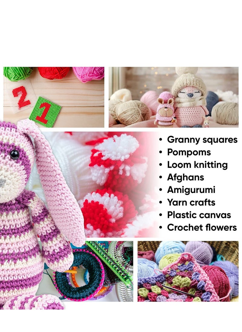 XiuWoo - 30-Piece 20g Acrylic Yarn Skeins Soft Yarn for Crocheting and Knitting Craft Project Assorted Starter Crochet Kit Yarn Bulk for Adults and Kids - Image 1