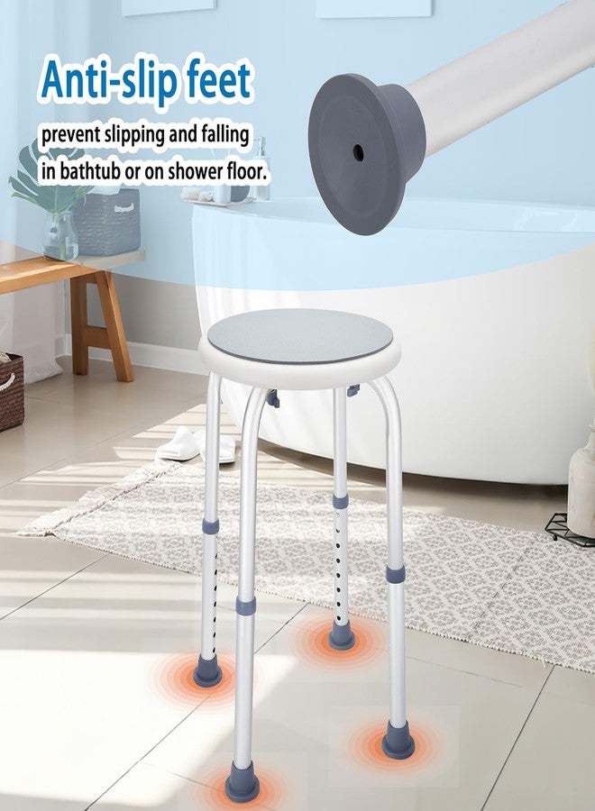 pxsulliao Adjustable Bath Seat, Bathroom Bathtub Shower Chair Stool for Elderly and Disabled, Seniors Tub Transfer Bench for Inside Shower (Grey, Basic Version) - Image 3