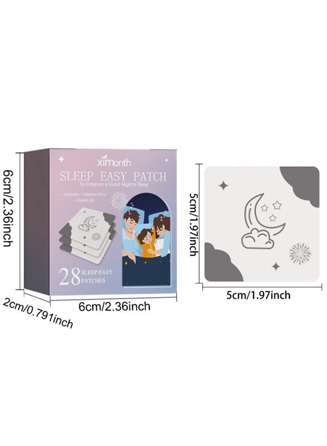 ximonth 28 Pcs - Sleep Patches, Deep Sleep Patches For Adults, Natural Deep Sleep Patches With Quick Acting Ingredients, Sleep Patches For Women, Men And Seniors - Image 2