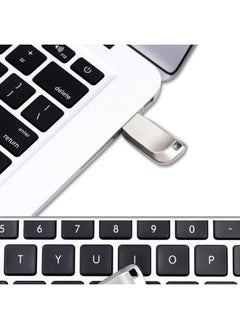 ماركة غير محددة صفارة معدنية مقاومة للماء USB USB مفتاح سلسلة USB 8G 16G 32G 64G 512g 2TB 1TB - اللون: أسود - السعة: 32G-128GB  - Image 4