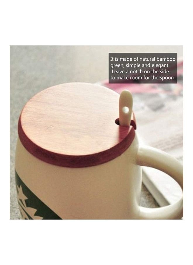NIBEMINENT 6-Piece Coffee and Tea Cup Lid Set Light Brown  - Image 2