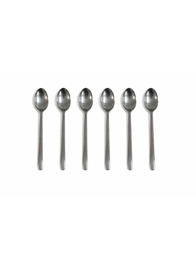 6 Piece Tea Spoon Set - Silver