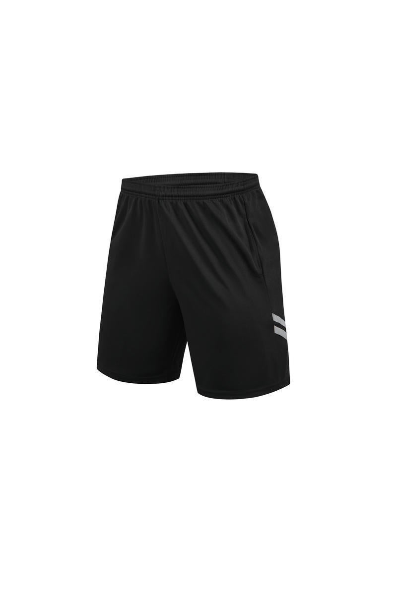 Generic Quick-drying football referee uniform suit mens printed team uniform adult Referee Jersey student competition equipment football uniform summer M1-9 black shorts 