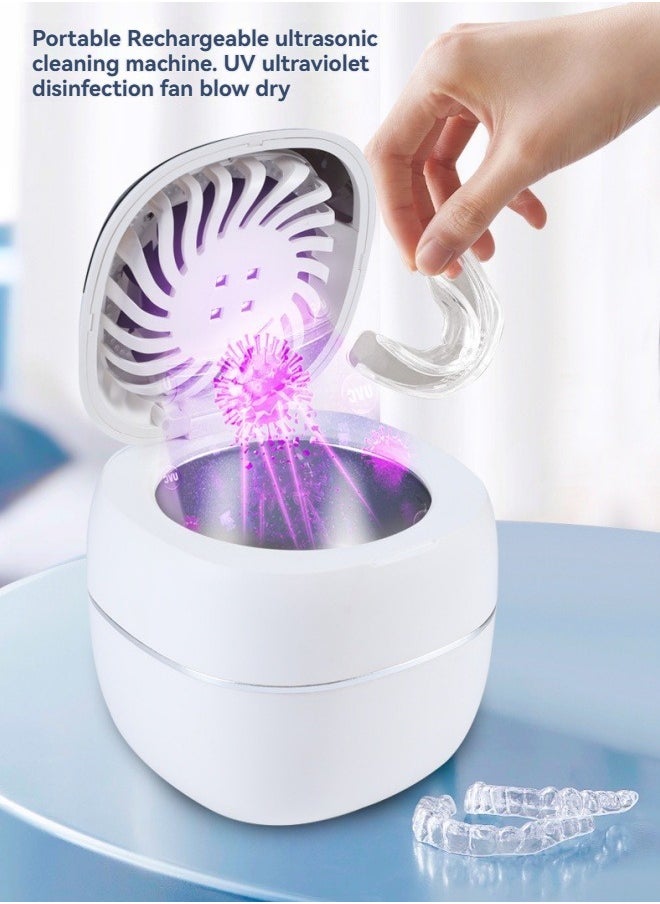M MIAOYAN Portable rechargeable ultrasonic cleaning machine UV sterilizer braces pacifier cleaning machine  - Image 1