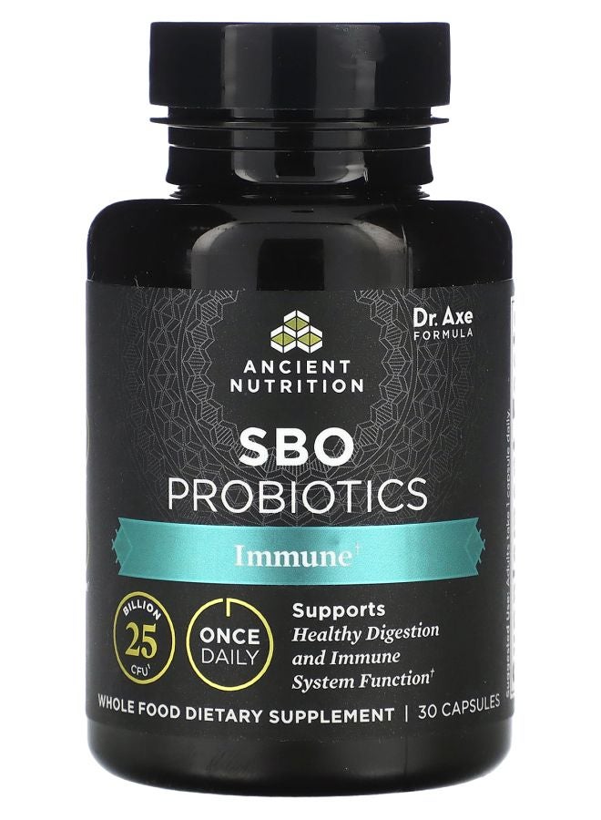 Ancient Nutrition SBO Probiotics Immune 25 Billion CFU 30 Capsules