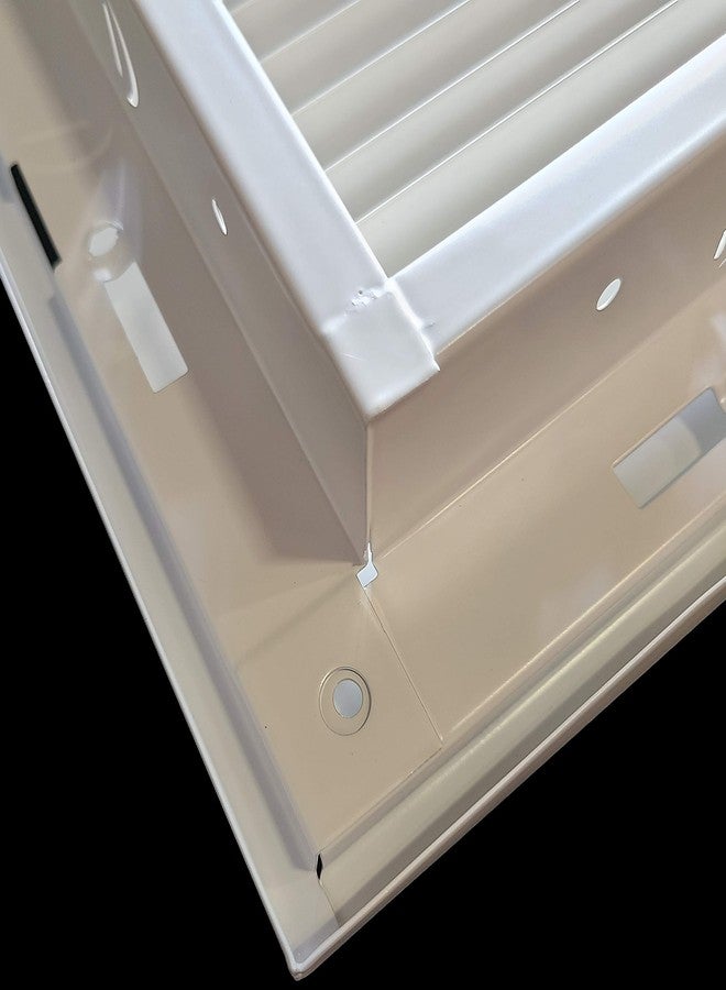Handua Fits 16x20 Duct Opening | Steel Return Air Filter Grille by Handua [Fixed Hinged] for 1-inch Filters | Vent Cover Grill for Sidewall and Ceiling | White | Outer Dimensions: 18 5/8"W X 22 5/8"H - Image 4