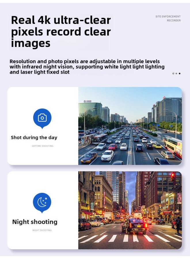 Back Clip Recording Pen With Camera DV Law Enforcement Recorder Video Recording All-in-one Machine Motion With Camera Body Artifact 4K-Body Color: 30 Hours Of Battery Life + Without Card - Image 5