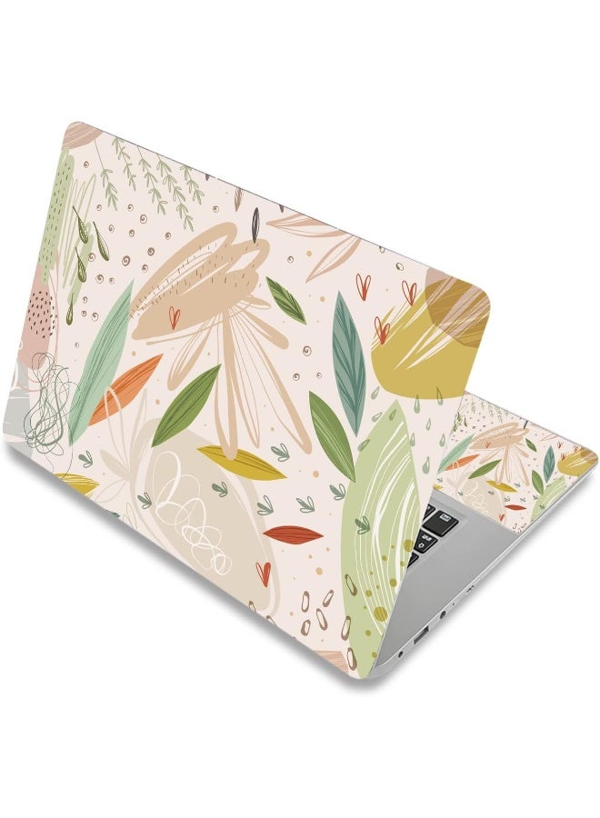 Home Trove 12.1 13 13.3 14 15 15.4 15.6 Inches Personalized Laptop Vinyl Skin Sticker Decal Universal Netbook Skin Sticker Reusable Notebook Pc Art Decal Protector Cover Case (Leaves) 
