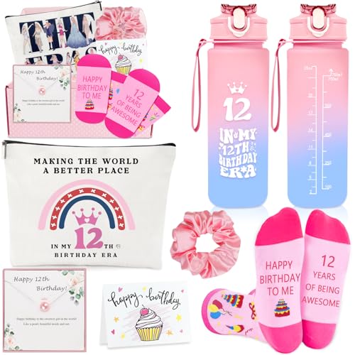 Awfrky 12 Year Old Girl Gifts, Gifts for 12 Year Olds Girls, Presents Birthday Gift for Girls Age 12, Younger Sister, Daughter, Niece, Granddaughter, Sweet 12th Birthday Decorations for Teen Girl - Image 1