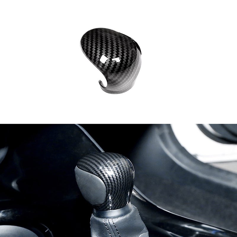 MICROCK Gear Shift Lever Knob Shifter Head Cover Trim for Toyota CHR CHR 2018 2019 2020 2021 2022 2023 2024 ABS Carbon Fiber