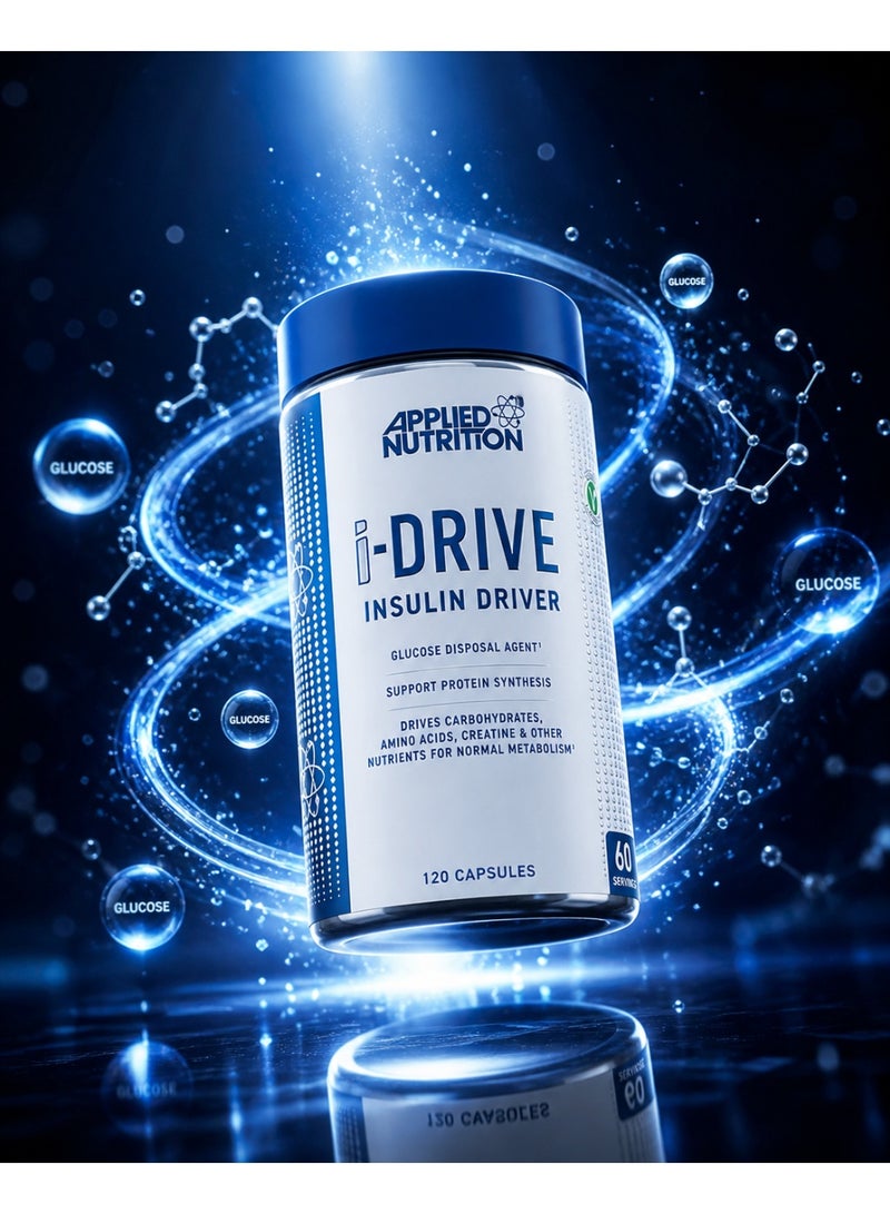 Applied Nutrition i-Drive Insulin Driver Capsules 120 Count Nutrient Partitioning Support for Muscle Performance Recovery & Workout Efficiency 60 Servings - Image 3