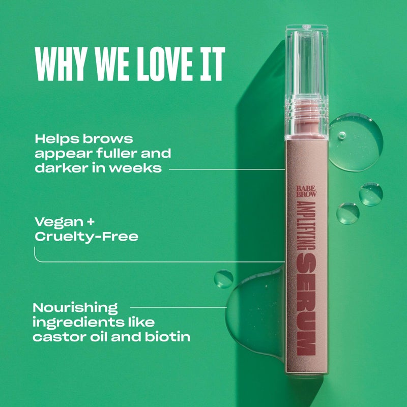 BABE ORIGINAL سيروم الحواجب الأصلي من بيبي للحصول على حواجب أكثر كثافة - سيروم حواجب مع الببتيدات وزيت الخروع والبيوتين والأحماض الأمينية المرممة | حجم 3 مل - Image 3