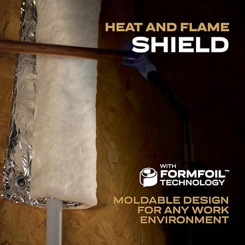 Bernzomatic Heat and Flame Shield with FormFoil Technology – Moldable, Reusable, Heat Transfer Resistant 12''x12'' Protective Heat Shield with Grommets, Heat Resistant up to 2200°F - Image 2