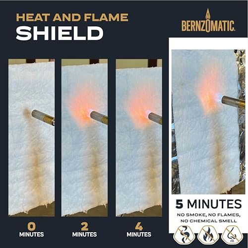 Bernzomatic Heat and Flame Shield with FormFoil Technology – Moldable, Reusable, Heat Transfer Resistant 12''x12'' Protective Heat Shield with Grommets, Heat Resistant up to 2200°F - Image 4