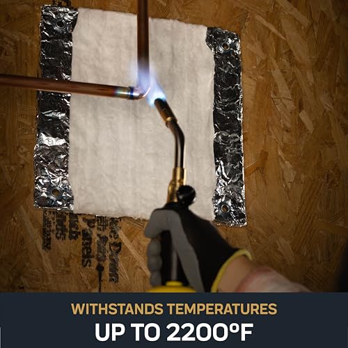 Bernzomatic Heat and Flame Shield with FormFoil Technology – Moldable, Reusable, Heat Transfer Resistant 12''x12'' Protective Heat Shield with Grommets, Heat Resistant up to 2200°F - Image 3