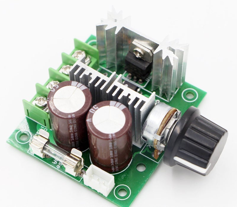 RioRand 12V-40V 10A PWM DC Motor Speed Controller with Knob-High Efficiency, High Torque, Low Heat Generating with Reverse Polarity Protection, High Current Protection - Image 4
