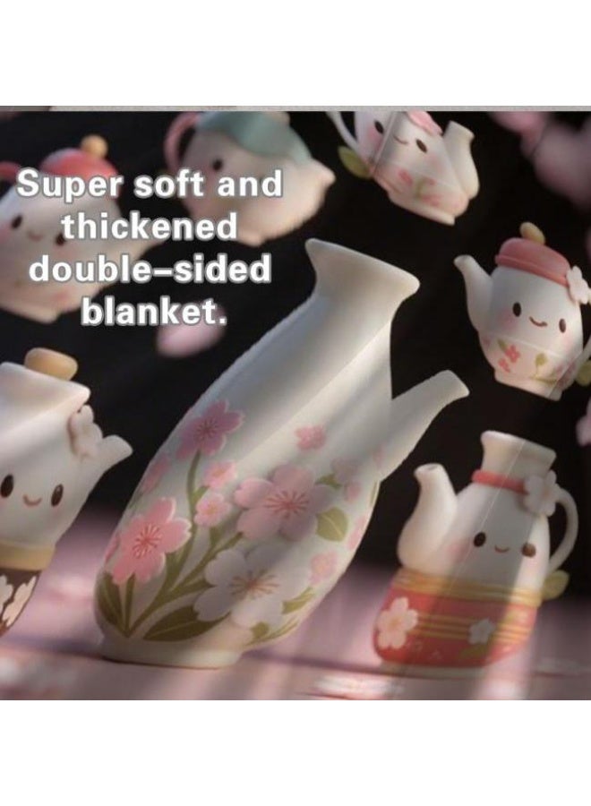 عام بطانية رقيقة من الفانيلا الكرتونية للأطفال والرضع (دافئة ومريحة، ومناسبة للنوم والألعاب) 70 سم * 100 سم - Image 4