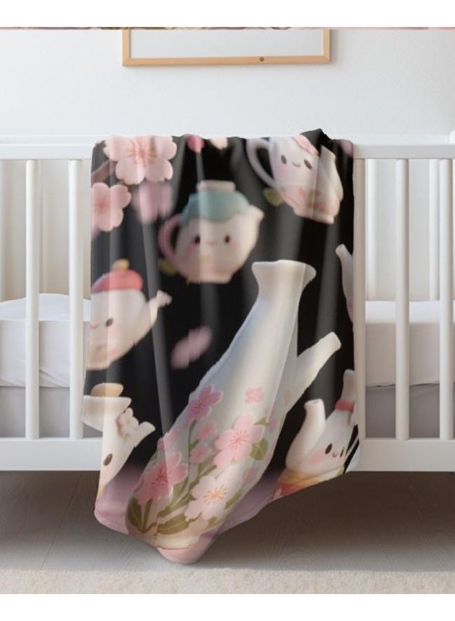 عام بطانية رقيقة من الفانيلا الكرتونية للأطفال والرضع (دافئة ومريحة، ومناسبة للنوم والألعاب) 70 سم * 100 سم - Image 3