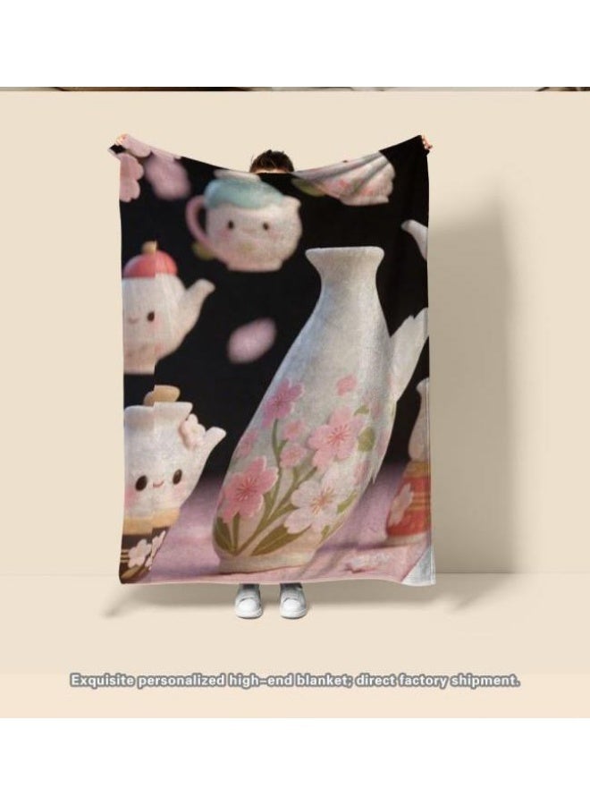 عام بطانية رقيقة من الفانيلا الكرتونية للأطفال والرضع (دافئة ومريحة، ومناسبة للنوم والألعاب) 70 سم * 100 سم - Image 2