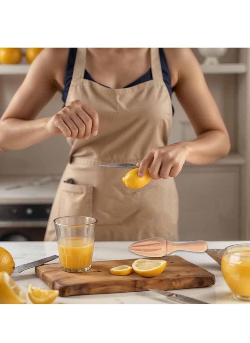 Oasisgalore - Handheld Wooden Citrus Reamer, Lemon Juicer, Portable Fruit Squeezer for Home, Cafe Use. - Image 1