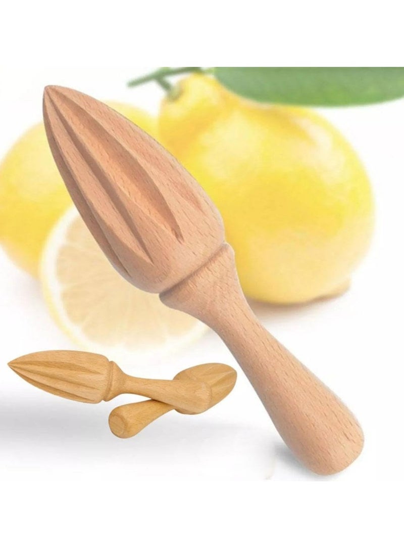 Oasisgalore - Handheld Wooden Citrus Reamer, Lemon Juicer, Portable Fruit Squeezer for Home, Cafe Use. - Image 1
