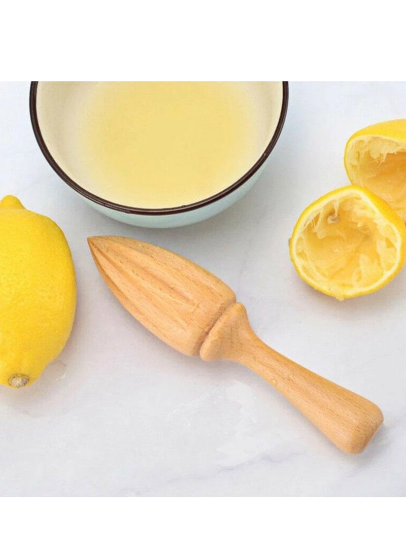 Oasisgalore - Handheld Wooden Citrus Reamer, Lemon Juicer, Portable Fruit Squeezer for Home, Cafe Use. - Image 1
