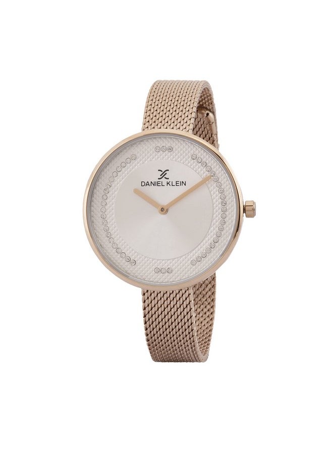 DANIEL KLEIN DANIEL KLEIN Stainless Steel Analog Silver Dial Women's Watch-Dk.1.12773-4  - Image 1
