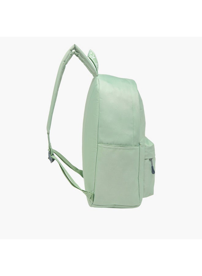 Kappa Unisex Logo Print School Backpack with Zip Closure and Adjustable Strap - 29x15x42 cm - Image 3