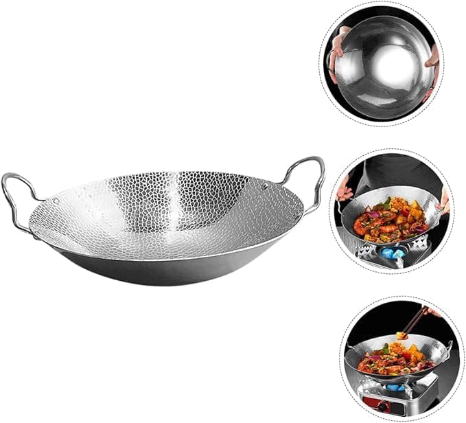 PIPULSE Stainless Steel Kadhai Versatile Cooking Vessel Cookware 2500 ML - Image 2