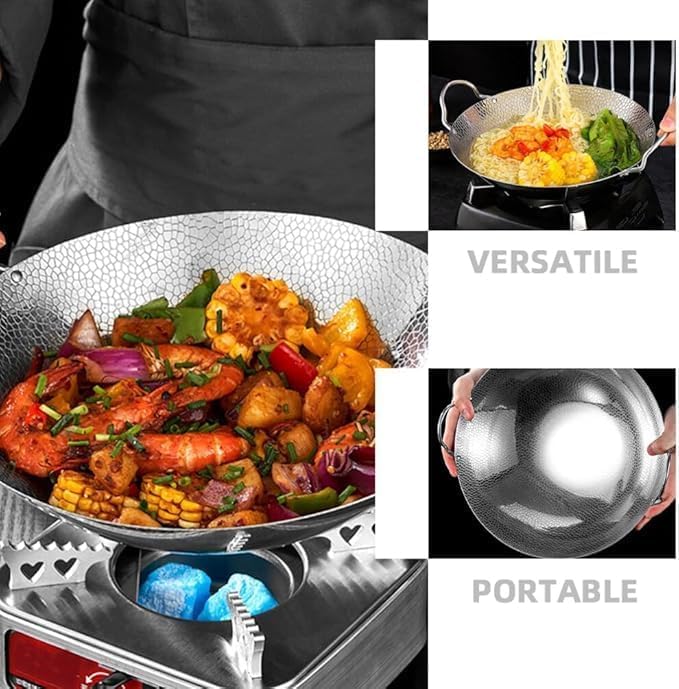 PIPULSE Stainless Steel Kadhai Versatile Cooking Vessel Cookware 2500 ML - Image 5