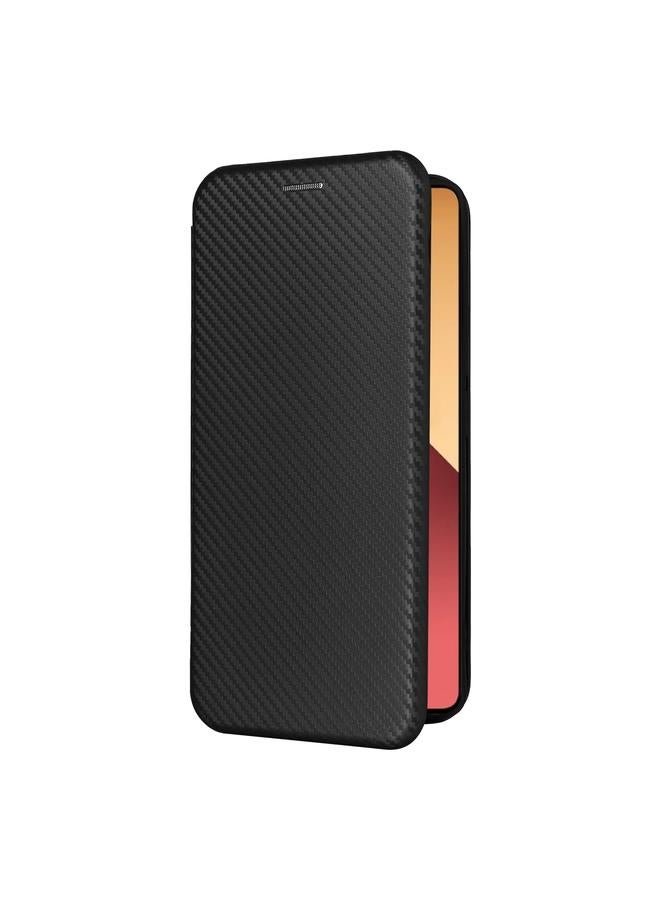 إيروريكس جراب لهاتف Xiaomi Redmi Note 13 Pro / M6 Pro 4G جراب هاتف قابل للطي من الجلد بنسيج ألياف الكربون - Image 2
